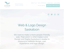 Tablet Screenshot of lesiadesign.com